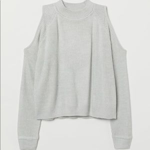 3 for $15 H&M Open-shoulder sweater in Light Gray